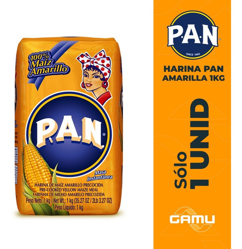 Harina Pan Amarilla 1kg - 1 Unidad