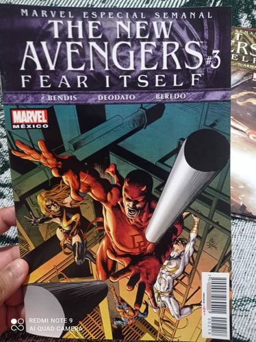 Cómic Marvel The New Avengers No.3 Fear Itself Televisa  3