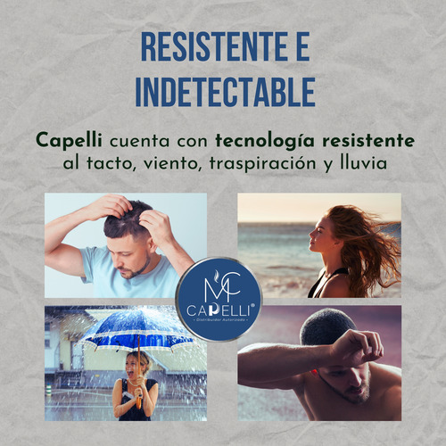 2pz Capelli® 21gr Microfibra Capilar Calvicie Caida Cabello Castaño Claro