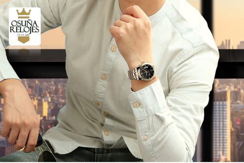 Relógio Masculino Luxo Dourado Prata Pronta Entrega
