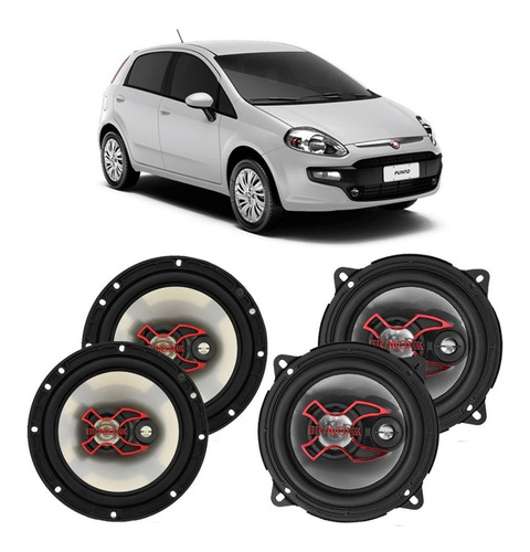 Alto Falante Fiat Punto 2013 A 2017 Bravox 200w Rms 4 Portas