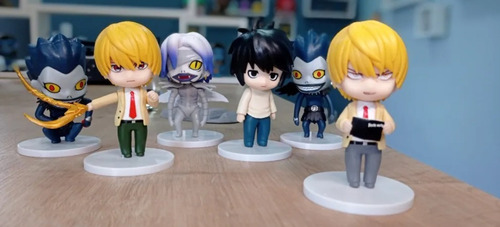 Set 6 Figuras Death Note Ryuk Rem Yagami L·lawliet Colección