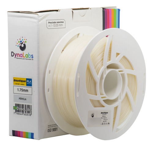 Filamento Pla Boutique Pérola - 1kg - 1,75mm - Dynalabs