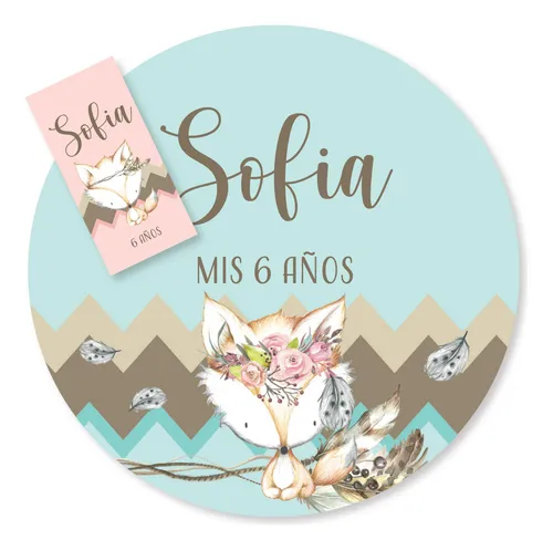 comprar Kit Imprimible Zorro Boho Tukit