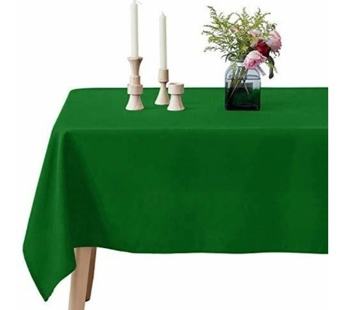 Mantel Antimanchas Tropical Verde Cuadrado 2m*2m