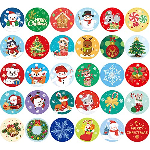 Pegatinas Navidad Infantiles 600 Pcs Fiesta 20 Hojas