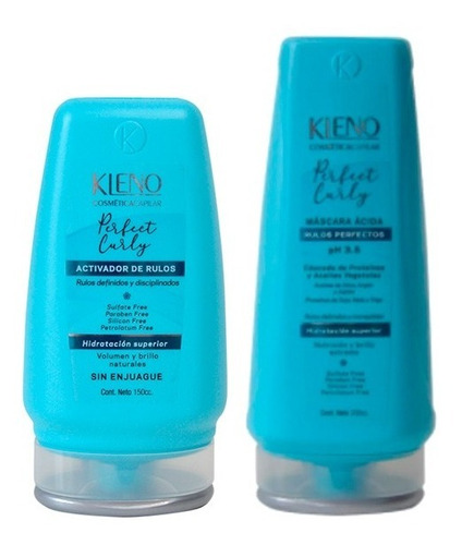 Activador De Rulos + Mascara Acida Perfect Curly Kleno Rulos