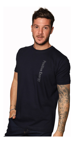 Remera Estampa Positive Premium Alg 100% Ghy Polo Club