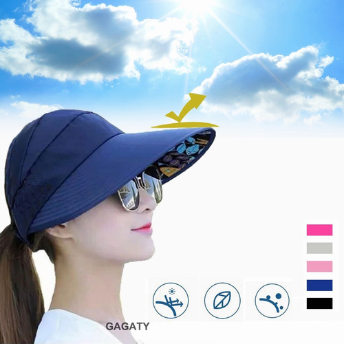 Sombrero Para Sol Dama Playa Primavera Verano Protección Uv