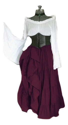 Vestido De Noche De Reina Gótica Victoriana Para Mujer Disf