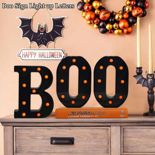 Decoración De Halloween Con Forma De Carpa Led Con Letras Il