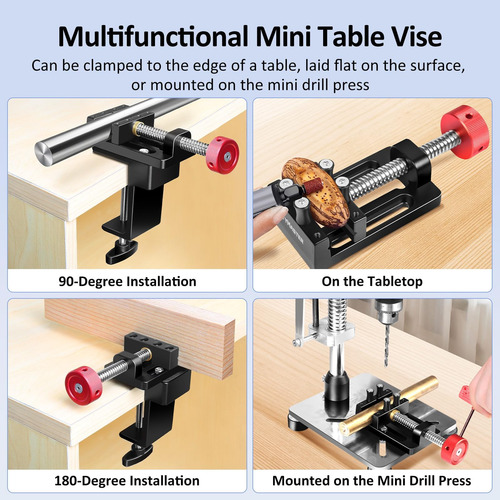 Mini Drill Press Vise-mini Mesa De Mesa Artymaster Para O