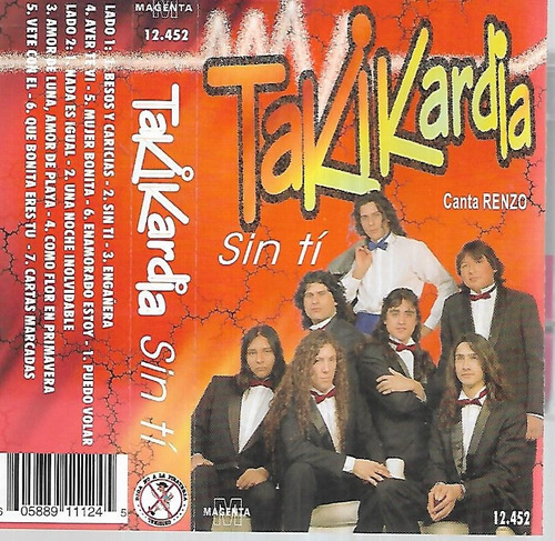 Grupo Takikardia Canta Renzo Album Sin Ti Magenta Cassette
