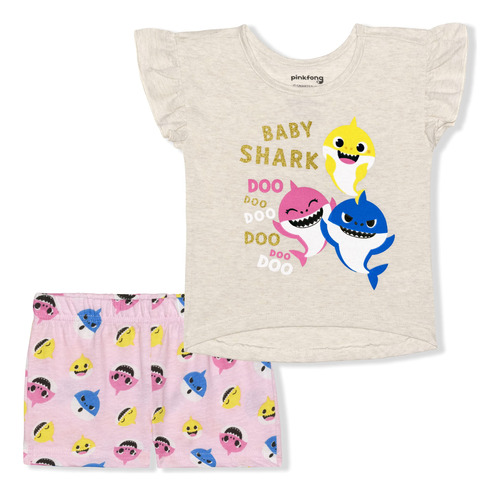 Nickelodeon Baby Shark - Conjunto De Camiseta Y Pantalones .