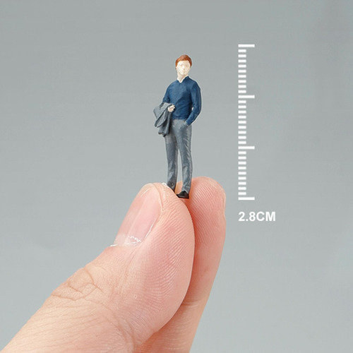 1/64 Figura Masculina Modelo Miniatura Ferrovia Projetos