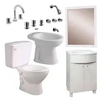 Comprar Juego Baño Completo Griferías Sanitarios Apoyo Ferrum  Promo
