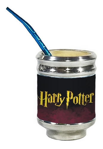 Imagen 3 de 5 de Equipo De Mate Completo Harry Potter Cuero Set Kit Matero