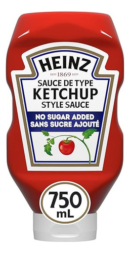 Heinz Ketchup De Canada Sin Azucar Añad - mL a $136