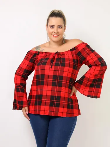 Camisa xadrez feminina plus size mercado livre 2025