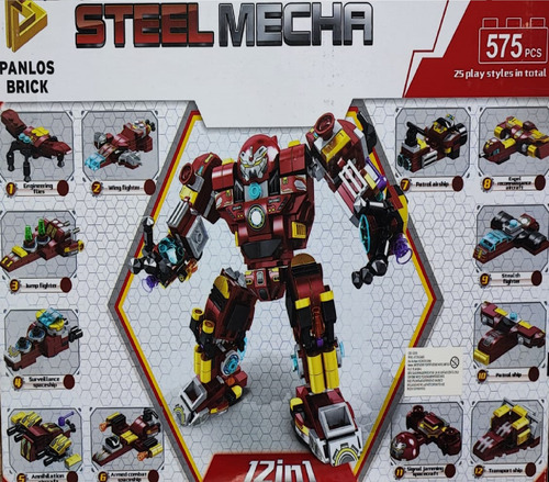 Robot 12 En 1 Bloques Y Figuras Para Armar