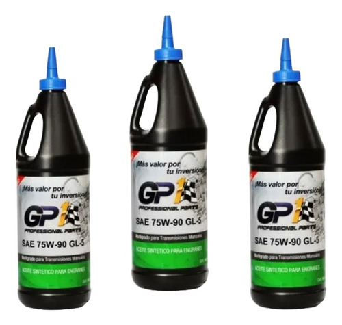 3 Litros Aceite Lubricante Gp1 75w-90 Sintetico 