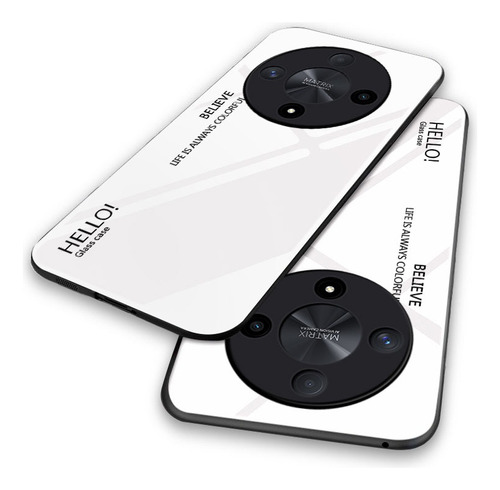 For Honor Magic6 Lite 5g Gradient Glossy Hard Back Lens Case
