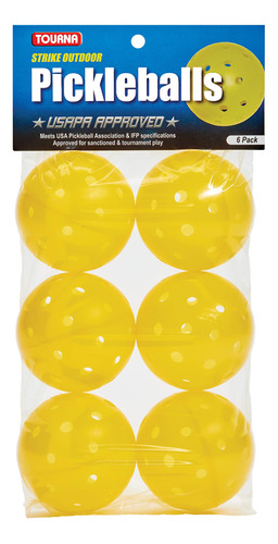 Tourna Outdoor Pickleballs (paquete De 6)