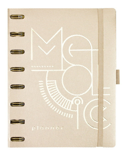 Planner System Flex Maxi - Mettalic Dourado - Ótima