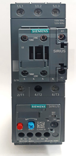 Siemens® Contactor / Relé Sobrecarga 110v  27-32 A  7.5/15hp