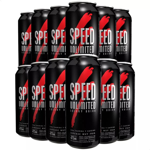 Speed Energizante Unlimited Lata Original - Pack X12 Unid