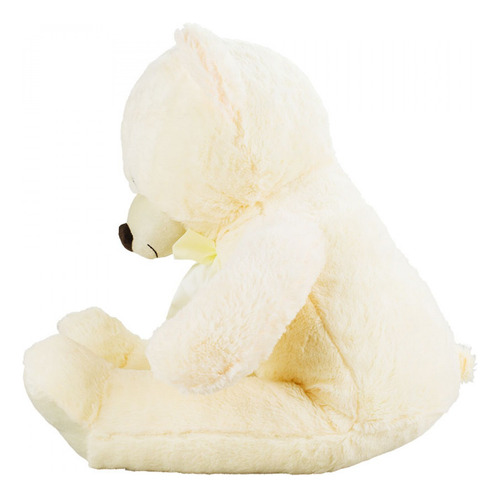Boneco De Pelúcia Urso Creme Sentado 77cm