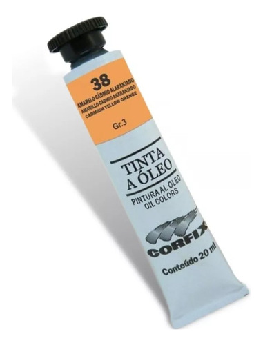 Tinta Óleo 20ml G3 038 Amarelo Cadmio Alaranjado Corfix