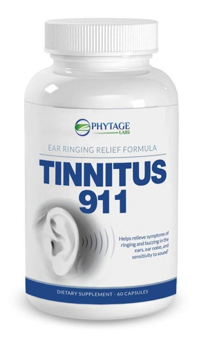 Phytage Labs Tinnitus 911 Suplemento Zumbido Oidos 60 Caps