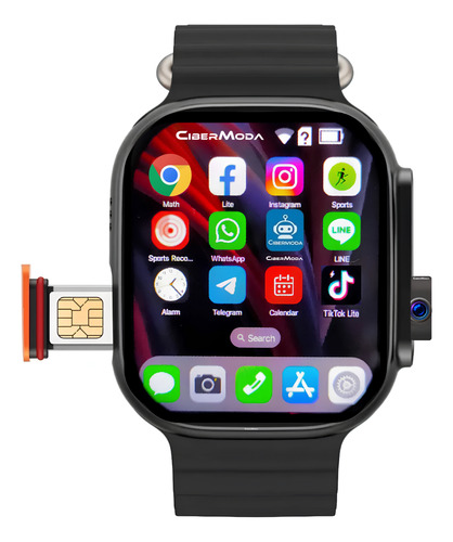 Smartwatch Videollamada Gps Wifi Android 4g 5g Apps Whatsapp Netflix Facebook Tiktok Youtube Instagram X Playstore Mujer Hombr Maps Galería Ranura Sim