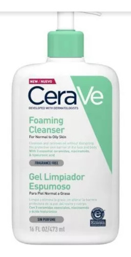 Cerave - Gel Limpiador Espumoso - 473 Ml