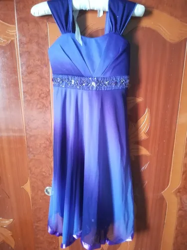 Vestido De Niña Talla 7 (Usado)