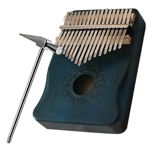 Kalimba 17 Tonos De Caoba, Instrumento De Dedo