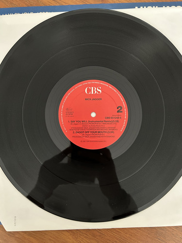 Say You Will. Mick Jagger 12 Maxi. Nm. 10 Puntos Remix (Usado)