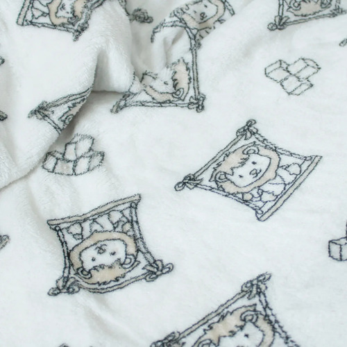 Cobija Para Bebé Calientita Frazada Suave Cobertor Infantil Color Beige Felpa