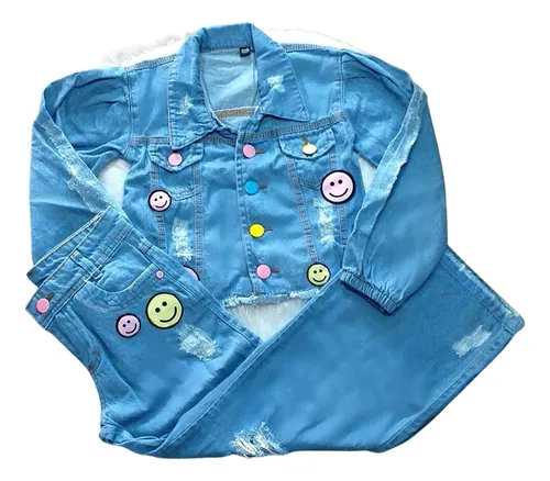 Jaqueta jeans hotsell com broches
