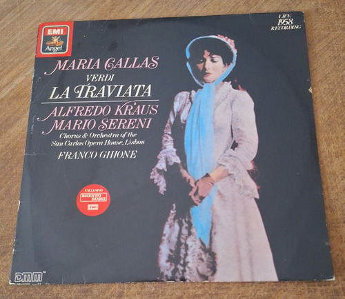 Lp Maria Callas Verdi La Traviata Karus Sereni Franco Ghione