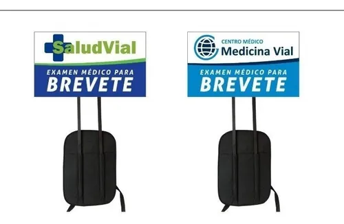 Mochilas publicitarias con cartel sale