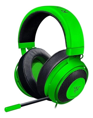 Imagen 1 de 3 de Audífonos gamer Razer Kraken razer green