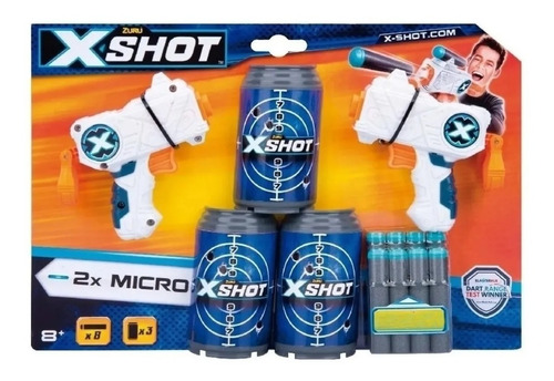 Pistola X-shot Double Micro Excel 24mts Juego Niños 