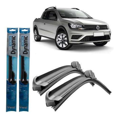 Juego Kit Escobillas Volkswagen Saveiro Trend 2016 2017 2018