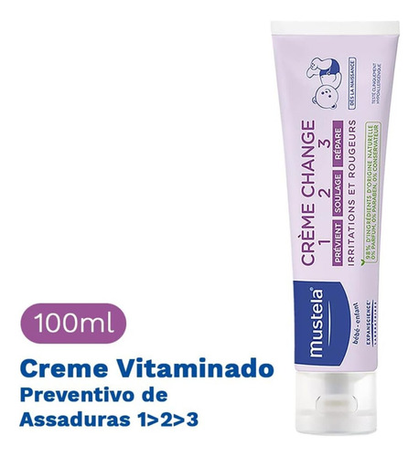 Creme Para Assaduras Mustela 123 110g