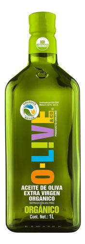 Aceite De Oliva Extra Virgen Orgánico O-live 1 Lt