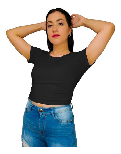 Crop Top Blusa Dama Corta Ombliguera