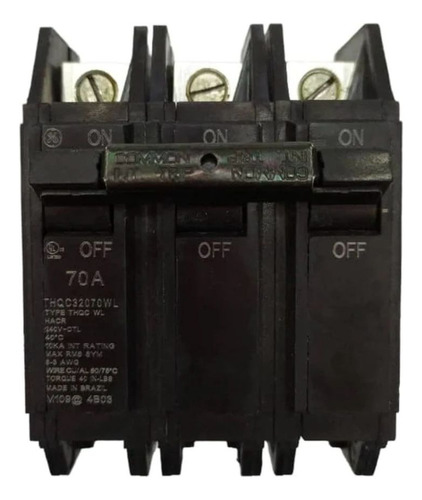 Breaker Superficial Thqc General Electric 3x70