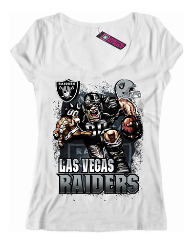 Remera Mujer Las Vegas Raiders Equipo Nfl 22 Dtg Premium